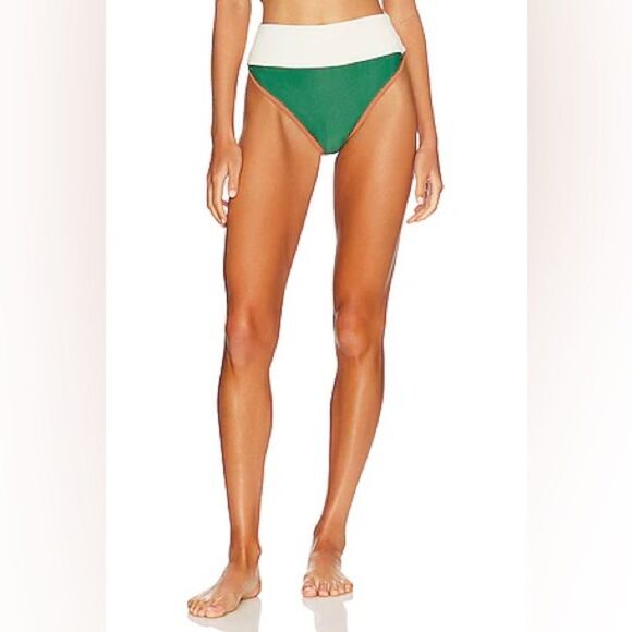 New Beach Riot Emmy Colorblock Bikini Bottom Psychedelic Suede - Picture 1 of 5